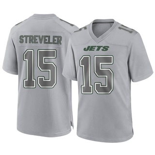Game Chris Streveler Men's New York Jets Atmosphere Fashion Jersey - Gray