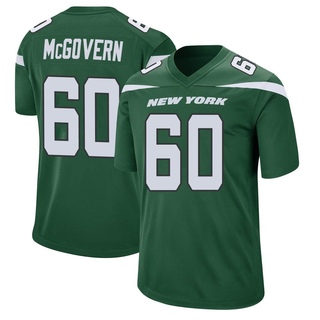 Game Connor McGovern Men's New York Jets Gotham Jersey - Green