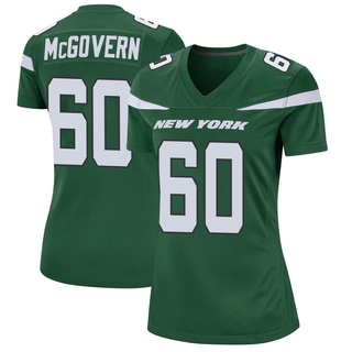Game Connor McGovern Women's New York Jets Gotham Jersey - Green