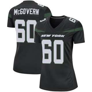 Game Connor McGovern Women's New York Jets Stealth Jersey - Black