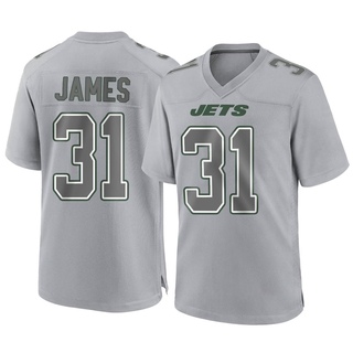 Game Craig James Men's New York Jets Atmosphere Fashion Jersey - Gray