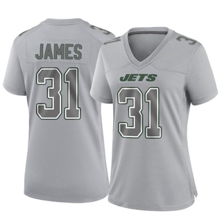 Game Craig James Women's New York Jets Atmosphere Fashion Jersey - Gray