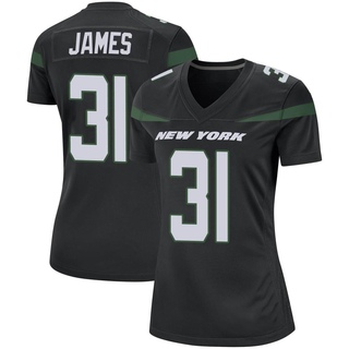 Game Craig James Women's New York Jets Stealth Jersey - Black