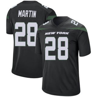 Game Curtis Martin Men's New York Jets Stealth Jersey - Black