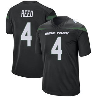 Game D.J. Reed Men's New York Jets Stealth Jersey - Black