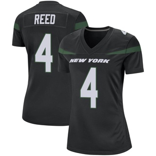 Game D.J. Reed Women's New York Jets Stealth Jersey - Black