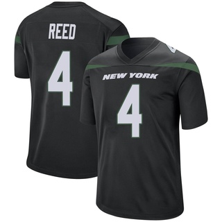 Game D.J. Reed Youth New York Jets Stealth Jersey - Black