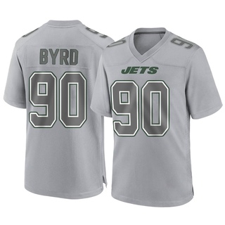 Game Dennis Byrd Men's New York Jets Atmosphere Fashion Jersey - Gray