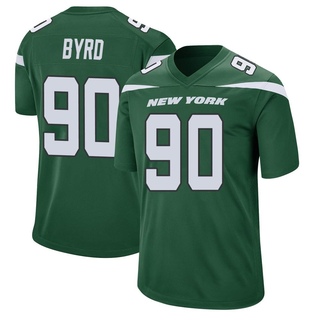 Game Dennis Byrd Men's New York Jets Gotham Jersey - Green