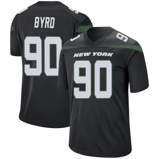 Game Dennis Byrd Men's New York Jets Stealth Jersey - Black