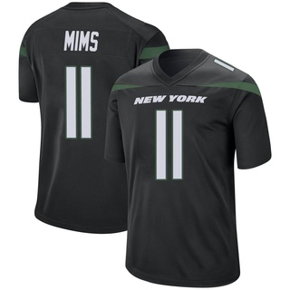 Game Denzel Mims Men's New York Jets Stealth Jersey - Black