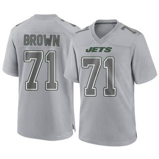 Game Duane Brown Men's New York Jets Atmosphere Fashion Jersey - Gray