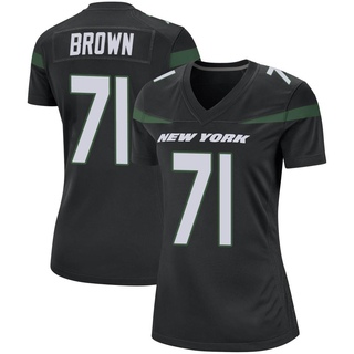 Game Duane Brown Women's New York Jets Stealth Jersey - Black
