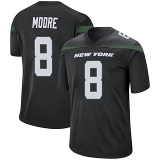 Game Elijah Moore Men's New York Jets Stealth Jersey - Black