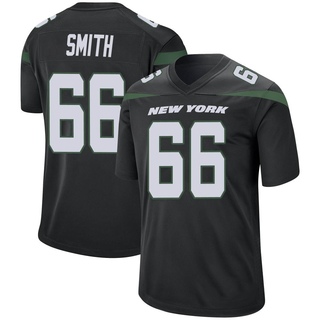 Game Eric Smith Men's New York Jets Stealth Jersey - Black