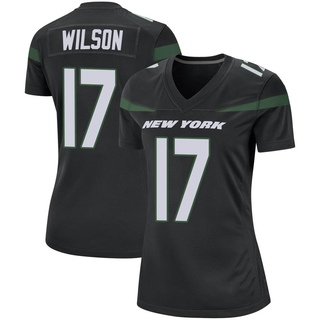 Game Garrett Wilson Women's New York Jets Stealth Jersey - Black