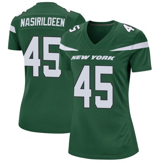 Game Hamsah Nasirildeen Women's New York Jets Gotham Jersey - Green