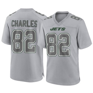 Game Irvin Charles Men's New York Jets Atmosphere Fashion Jersey - Gray
