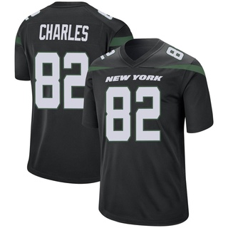 Game Irvin Charles Men's New York Jets Stealth Jersey - Black