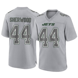 Game Jamien Sherwood Men's New York Jets Atmosphere Fashion Jersey - Gray