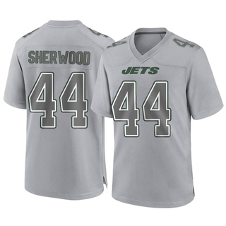 Game Jamien Sherwood Youth New York Jets Atmosphere Fashion Jersey - Gray