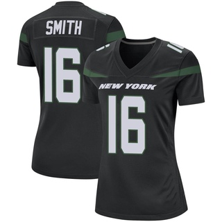 Game Jeff Smith Women's New York Jets Stealth Jersey - Black