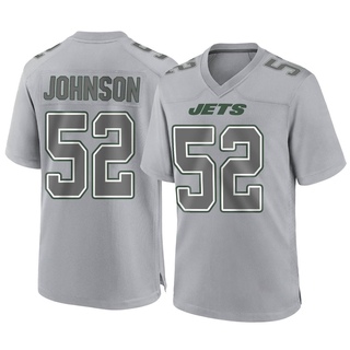 Game Jermaine Johnson Men's New York Jets Atmosphere Fashion Jersey - Gray