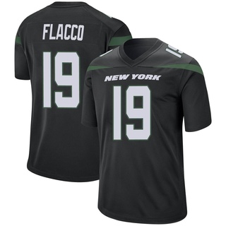 Game Joe Flacco Men's New York Jets Stealth Jersey - Black