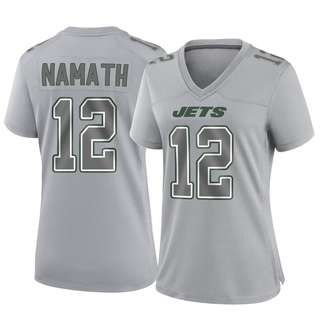 Game Joe Namath Women's New York Jets Atmosphere Fashion Jersey - Gray