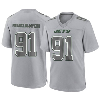 Game John Franklin-Myers Men's New York Jets Atmosphere Fashion Jersey - Gray