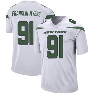 Game John Franklin-Myers Men's New York Jets Spotlight Jersey - White