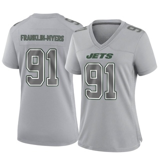 Game John Franklin-Myers Women's New York Jets Atmosphere Fashion Jersey - Gray