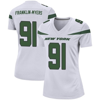Game John Franklin-Myers Women's New York Jets Spotlight Jersey - White