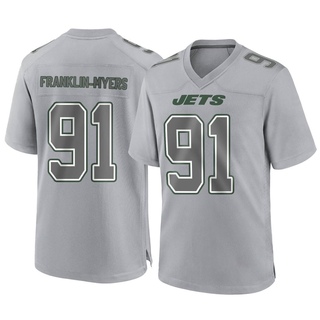 Game John Franklin-Myers Youth New York Jets Atmosphere Fashion Jersey - Gray
