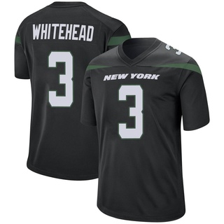Game Jordan Whitehead Men's New York Jets Stealth Jersey - Black