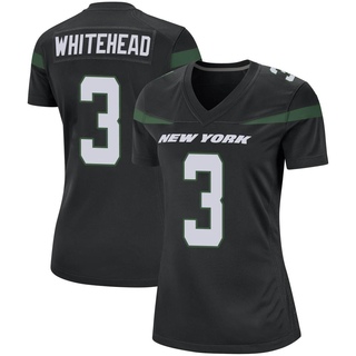 Game Jordan Whitehead Women's New York Jets Stealth Jersey - Black