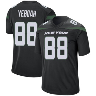 Game Kenny Yeboah Men's New York Jets Stealth Jersey - Black