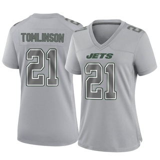 Game LaDainian Tomlinson Women's New York Jets Atmosphere Fashion Jersey - Gray