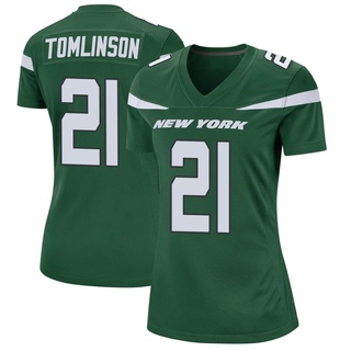 Game LaDainian Tomlinson Women's New York Jets Gotham Jersey - Green