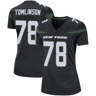 Game Laken Tomlinson Women's New York Jets Stealth Jersey - Black