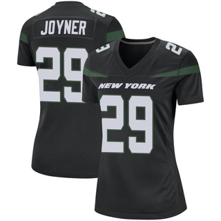 Game Lamarcus Joyner Women's New York Jets Stealth Jersey - Black