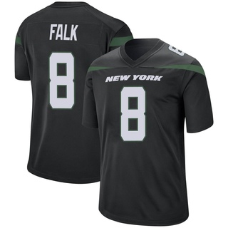 Game Luke Falk Men's New York Jets Stealth Jersey - Black