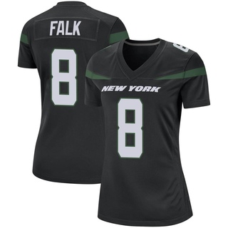Game Luke Falk Women's New York Jets Stealth Jersey - Black