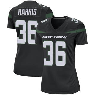 Game Marcell Harris Women's New York Jets Stealth Jersey - Black