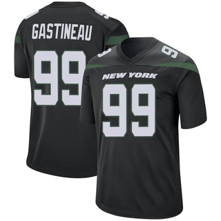 Game Mark Gastineau Men's New York Jets Stealth Jersey - Black