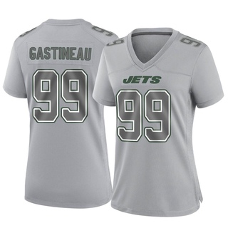 Game Mark Gastineau Women's New York Jets Atmosphere Fashion Jersey - Gray
