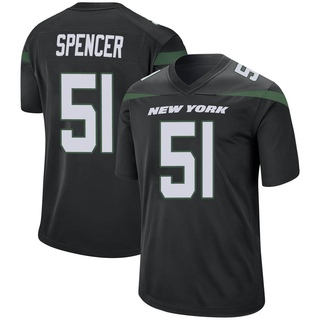 Game Marquiss Spencer Men's New York Jets Stealth Jersey - Black