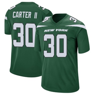 Game Michael Carter II Men's New York Jets Gotham Jersey - Green