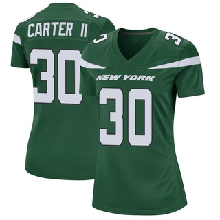 Game Michael Carter II Women's New York Jets Gotham Jersey - Green