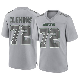 Game Micheal Clemons Men's New York Jets Atmosphere Fashion Jersey - Gray